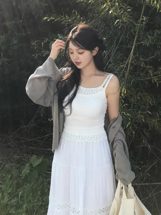 Beru Small Floral Layered Cap Sleeveless