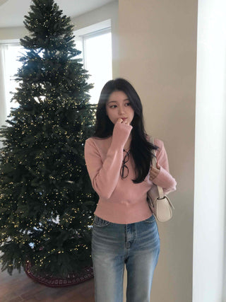 Soft Touch Slim Fit V-Neck Ribbed Knit