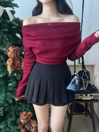 Drape Shoulder Asymmetrical Shirred Tee