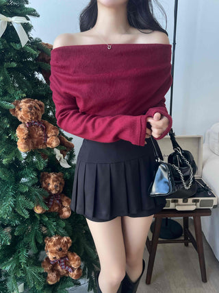Drape Shoulder Asymmetrical Shirred Tee