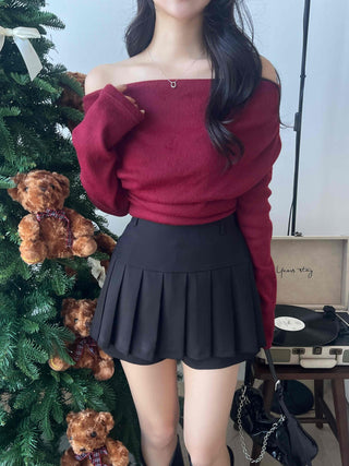 Drape Shoulder Asymmetrical Shirred Tee