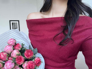 Drape Shoulder Asymmetrical Shirred Tee