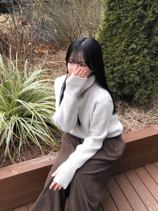 Corduroy Double Pintuck Casual Long Pants