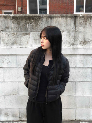 Minimal Lightweight Hooded Padded Jumper