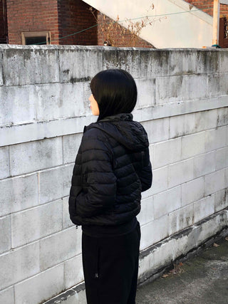 Minimal Lightweight Hooded Padded Jumper