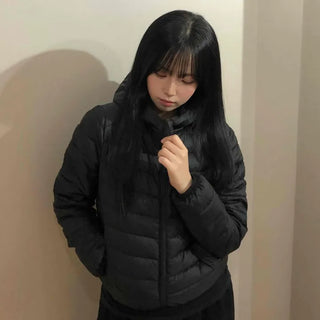 Minimal Lightweight Hooded Padded Jumper