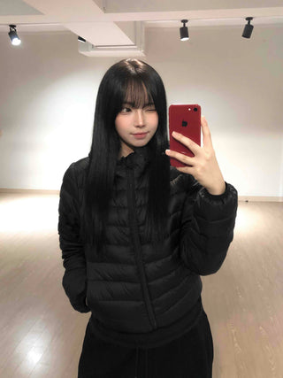 Minimal Lightweight Hooded Padded Jumper