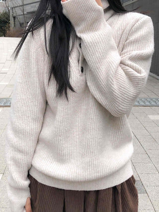 Cozy High-Neck Warmer Turtleneck Loose Knit