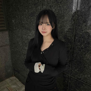 Diagonal Snap Button Slim Hoodie