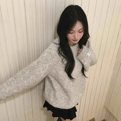 Cozy Boucle Round Knit