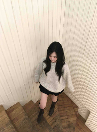 Cozy Boucle Round Knit