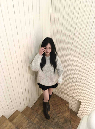 Cozy Boucle Round Knit