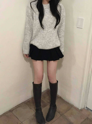 Cozy Boucle Round Knit