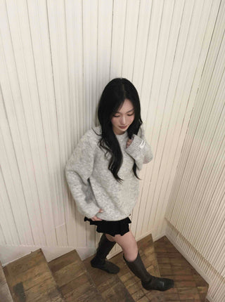 Cozy Boucle Round Knit