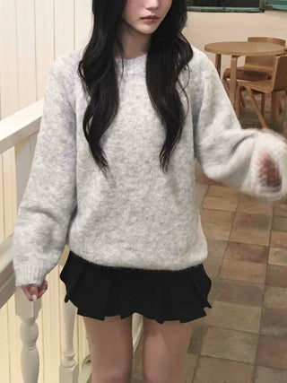 Cozy Boucle Round Knit