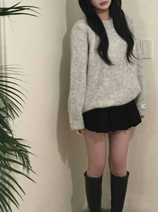Cozy Boucle Round Knit