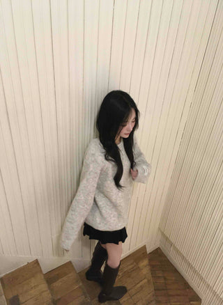 Cozy Boucle Round Knit