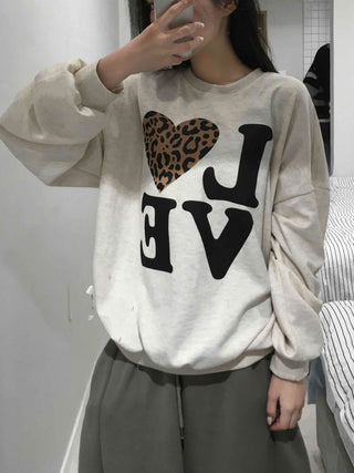 Love Leopard Sweatshirt
