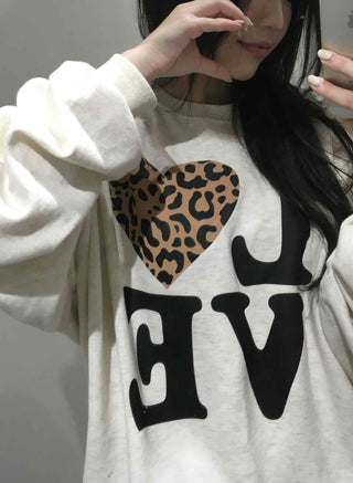 Love Leopard Sweatshirt
