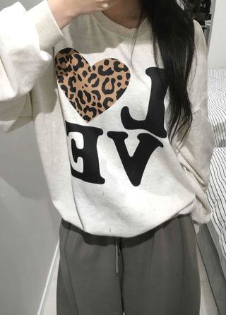 Love Leopard Sweatshirt