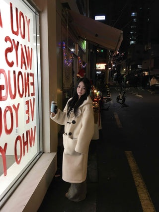 Wool Duffle Toggle Long Coat
