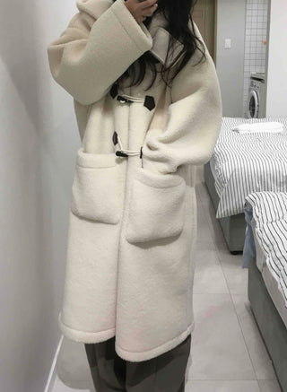 Wool Duffle Toggle Long Coat