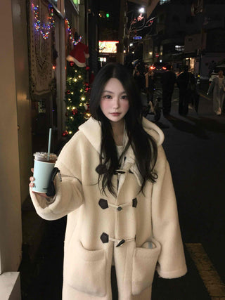 Wool Duffle Toggle Long Coat