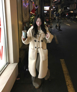 Wool Duffle Toggle Long Coat