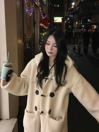 Wool Duffle Toggle Long Coat