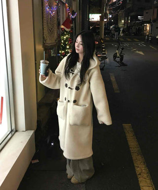 Wool Duffle Toggle Long Coat