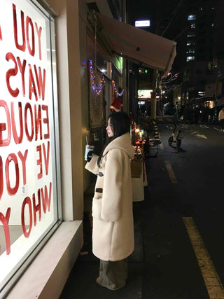 Wool Duffle Toggle Long Coat