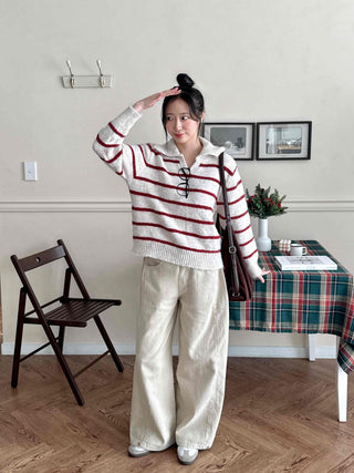 Cargo Pocket Oversized Side Pintuck Long Pants