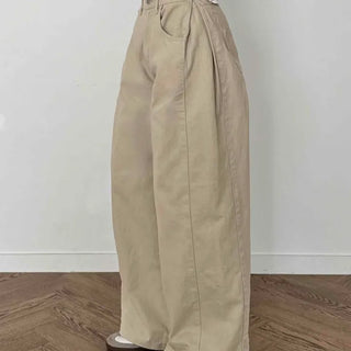 Cargo Pocket Oversized Side Pintuck Long Pants