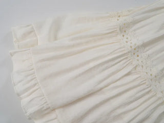 Moga Punching Lace Long Skirt