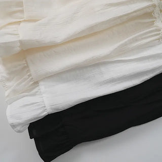 Moga Punching Lace Long Skirt