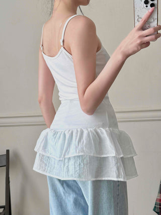 Chiffon Tiered Slim Layered Mini Dress