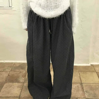 Balloon Fit Mini Dot Corduroy Pants