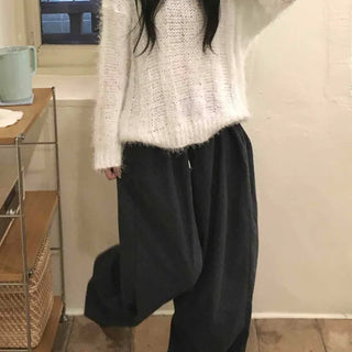 Balloon Fit Mini Dot Corduroy Pants