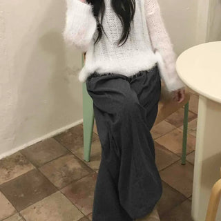 Balloon Fit Mini Dot Corduroy Pants