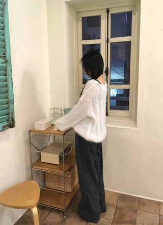 Balloon Fit Mini Dot Corduroy Pants