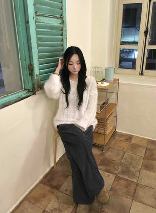 Balloon Fit Mini Dot Corduroy Pants