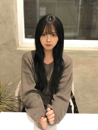 Classic Button Pendant Knit Cardigan