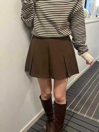 Daily Pleated Mini Skirt