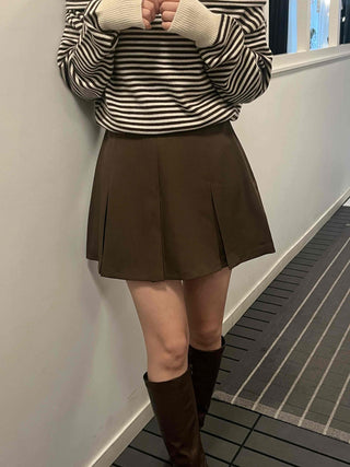 Daily Pleated Mini Skirt