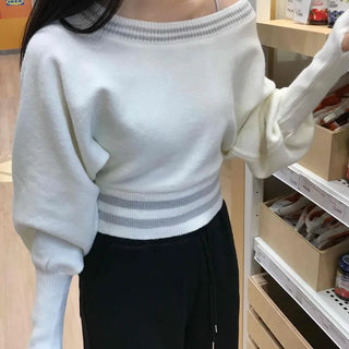 Soft Balloon One-Shoulder Knit