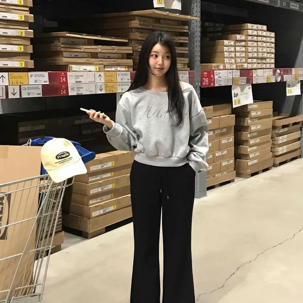 Basic Semi Bootcut Sweatpants