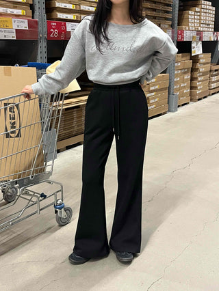 Basic Semi Bootcut Sweatpants