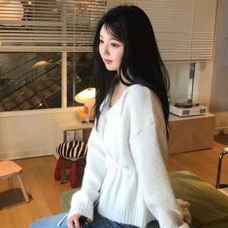 Cozy Wool Shirred Cardigan