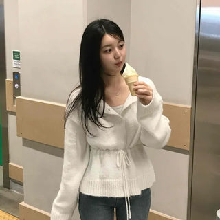 Cozy Wool Shirred Cardigan