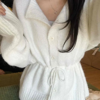 Cozy Wool Shirred Cardigan
